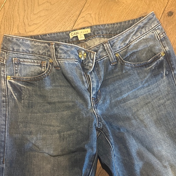 CAbi Women's Straight Leg Blue Jeans - Picture 3 of 4